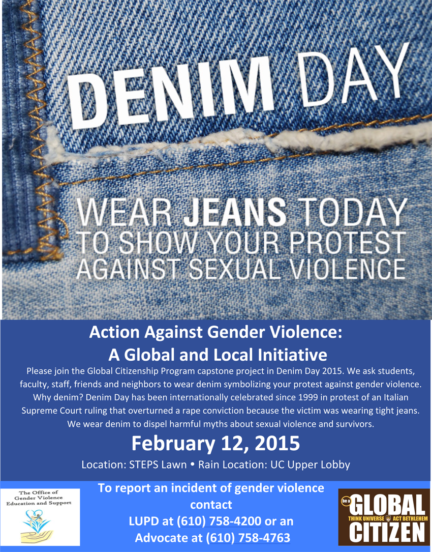 Denim Day Women, Gender, and Sexuality Studies